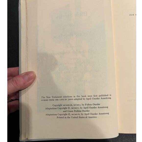 Vintage 1949 Bible Stories for Young Readers Book by April Armstrong, HC - Picture 3 of 6